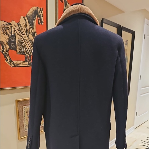 Brunello Cucinelli Shearling Trim Overcoat - Picture 6 of 6